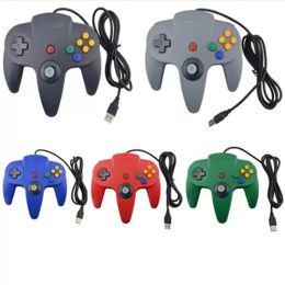 Joystick per controller di gioco USB con manico lungo per PC Sistema Nintendo 64 N64 con scatola colorata