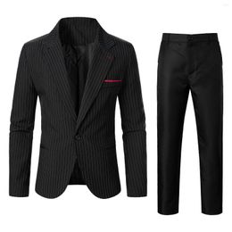 Men's Suits Mens Business Wedding Banquet Prom Casual Tiaowe Premium Stretch Slim Fit Two Piece 2023 Fashion Clothes Autumn