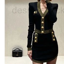 Two Piece Dress designer Fashion celebrity knitted suit temperament V-neck long-sleeved cardigan high-waist skirt new in spring summer 2023 HDSH