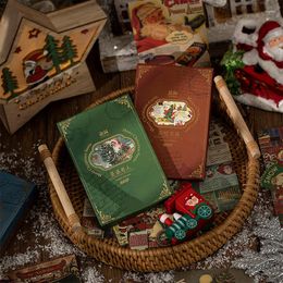 Nostalgic Christmas Material Paper Vintage Festival Arts Background Diary Lable Junk Journal Planner