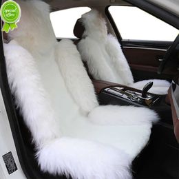 New Winter Artificial Wool Car Seat Cover Front Row Plush Seat Cushion Universal Fur Car cushion for Toyota Avensis for Dacia Duster
