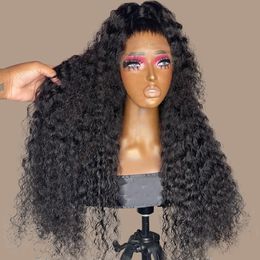 360 Lace Frontal Wig 13x4 Deep Wave Frontal Wig Brazilian Curly Human Hair Wigs For Women Transparent HD Lace Wigs Water Wavefac