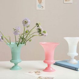 Vases Flower Vase For Table Decoration Living Room Fleur Tabletop Terrarium Glass Containers Desktop Flowers