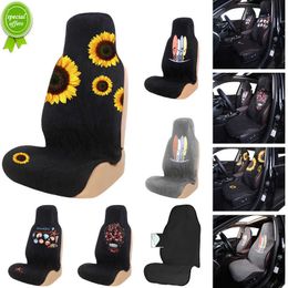 New Towel Car Seat Cover Breathable Polyester Terry Cloth With No-Slip Bottom Car seat Protection Universal For Seat Covers Pet Mat