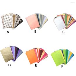 Gift Wrap Multicolor A5 Wrapping Paper Fashion Print Soft Folded Tissue Packing Papers Scrapbooking Accessory Student