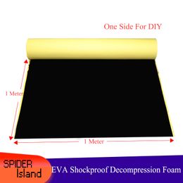 EVA Black Sponge Foam Tape Sealing Adhesive Material Foam Pad Foot Single-sided Foam Tape Shockproof Waterproof for LCD DIY 1M