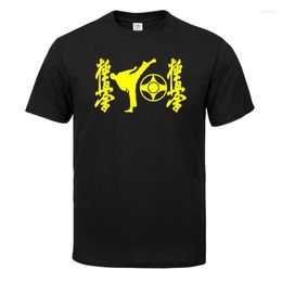 Men's T Shirts 2023 Solid Color Kyokushinkai Shirt Mens Black And White Cotton T-shirts Summer Skateboard Tee Boy Skate Tshirt Tops