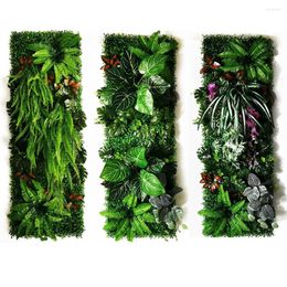 Decorative Flowers 120CN 40CM Long Artificial Grass Lawn Decoration Birthday Wedding Background Fake Plant Subtropical Garden