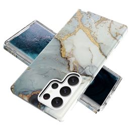 Marble Phone Case Slim Glossy Soft TPU Shockproof Protective Cover Stylish Cases Covers For Samsung Galaxy S23 Ultra 5G 6.8" S23 Plus S22