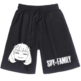 Men's Shorts Spy X Family Anime Shorts Man Woman Casual Loose Summer Beach Cotton Short Pants G230315