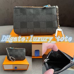 Luxurys Louiseviution Wallets Lady Multicolor Coin Cards Key Borse Short Wallet Holdoned Classic Original With Box Bag Classic Print 784