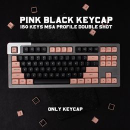 150 Keys Double Shot Keycaps MSA Profile English Custom Keycap Personality For Mechanical Keyboard GK61/68/71/84/87/96/980/108