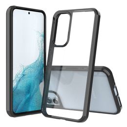 Acrylic TPU Transparent Clear Case Cases for Samsung Galaxy A24 A14 4G A54 A04E A34 5G S23 Plus S22 Ultra Note 20 Xcover 5 6 Pro 2 Shockproof Cover