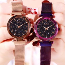Wristwatches Ladies Watch Rose Gold Wrist Diamond Gift For Women Quartz Fashion & Casual Womens