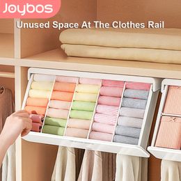 Storage Boxes Bins JOYBOS Grid Underwear Drawer Organizer Socks Clothes Storage Drawers Eco-Friendly Self-adhesive Under Desk Storag Item 230314