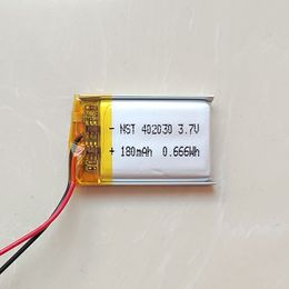 10pcs per lot Li Polymer Battery 402030 3.7V 180mAh lipo lithium batteries for Toys MP5 GPS