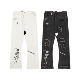 Men's Plus Size Pants Men's Jeans Full Stamped Letter Printing Women's Men's Hip-hop Fashion Casual Pants h37m0