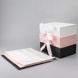 Gift Wrap Luxury Magnetic Box with Ribbon Gift Box Packaging for Party Wedding Engagement Gift Wrap Bridesmaid Proposal Storage 230316