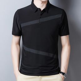 Men's Polos Ymwmhu Fashion Brand Men Polo Shirt Loose Luxury Summer Cool Clothing Casual Business Polo Shirt Men Top Shirt Plus Size 230316