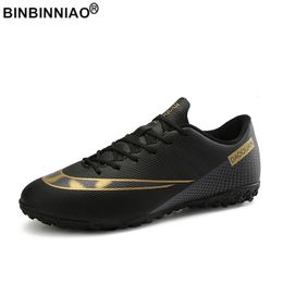 Dress Shoes BINBINNIAO Men Women Professional Football Boots TF AG Kids Boys Girls Students Soccer Shoes Cleats Sport Sneakers size 32-47 230316