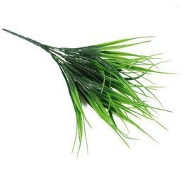 Decorative Flowers Bouquets Realistic Artificial Plastic Plants Fake Wheat Grass Greenery Shrubs For Home Garden Decorations