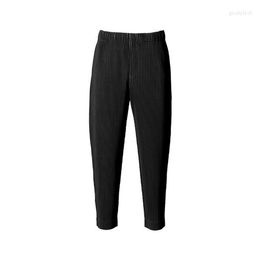 Tops uomini designer pantaloni pantaloni da uomo homme issey panello panello plisse miyake pantaloni per uomo pieghe