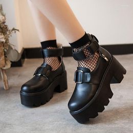 Dress Shoes Japanese Fashion Thick-soled Trend Simple Casual Single Women's Platform Women Chunky Sneakers Zapatos De Mujer