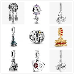 925 Sterling Silver Dreamcatcher Beads Charms Pendant Women Original BOX for Pandora Fits 3mm Snake Chain Bracelet Children Birthday Gift DIY Making Jewellery B040