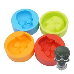 1PC silicone skull ice Mould muffin cup cake Mould kitchen accessories silicone rubber chocolate candy fondant cake baking tools