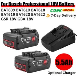 BAT609 BAT610 BAT618 BAT619 18V 5500mAh Lithium Ion Battery Replacement For  Bosch 18V Professional Drill Battery GBA 18V GSR 18V From  Electronicworlduu, $48.28