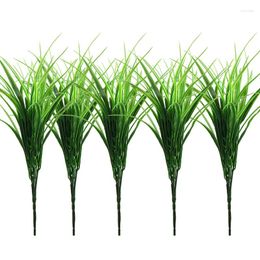 Decorative Flowers 7 Frok Plastic Simulation Orchid Grass 42cm Aquatic Flower Arrangement With Plant