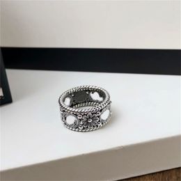 Designer Rings Letter Double G Logo Silver Wedding Ring Luxury Women Fashion Jewellery Metal GGity Rings Crystal Pearl Gift esr