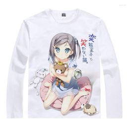 Men's T Shirts The "Hentai" Prince And Stony Cat Anime T-shirt Tsukiko Tsutsukakushi Long-sleeve Shirt Cosplay Coolprint
