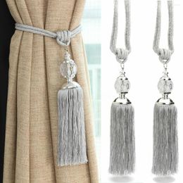 Curtain European-Style Tassel Spike Lace Crystal Ball Ties Tied Rope Accessories Living Room Hanging