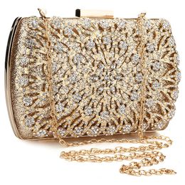 Evening Bags Lady Diamond Wedding Evening Women Clutch Round Bag Fashion Purses And Handbags Crossbody Party Shoulder Bags Gold Silver Black 230316