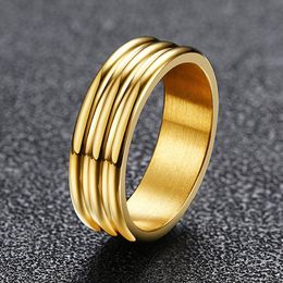 Wedding Rings STAINLESS STEEL CHARM COIL RING FOR MEN BRANDS ENGAGEMENT 6MMWedding