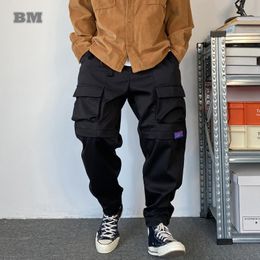 Men's Pants Spring Autumn Fashion Streetwear Cargo Pants Men Clothing Plus Size Casual Trousers Japanese Harajuku Black Tactical Joggers 230316