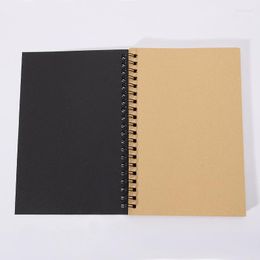 Cute Small Sketchbook Notebook For Drawing Painting Graffiti Soft Cover Black Paper Sketch Diary Book Memo Pad Office School