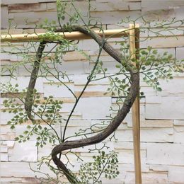 Decorative Flowers Simulated Vine Tree Branches Real Touch Rattan Artificial Flower For Home El Garden DIY Decoration Floral Gardening Prop