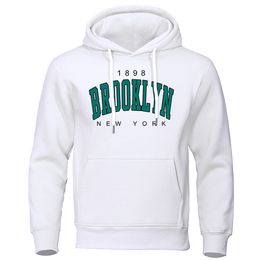 1898 Brooklyn York Printed Mens Hoody Creativity Crewneck Clothing Fashion Oversize Sweatshirt Fashio Crewneck Hoodie Male 230316