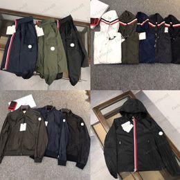 Designer Marke Windbreaker Herren Kapuze -Jacke Leichtes Sonnenschutz