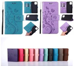 Embossed Butterfly Phone Cases for iphone 14 pro max 13 12 11 XR XS MAX 6G 7G Flip Leather Wallet Cover