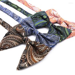 Bow Ties Elegant Men's Paisley Luxury For Men Butterfly Wedding Groom Tie Cravat Shirt Business Suit Accessories Man Bowtie