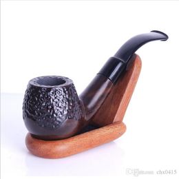 Smoking Pipes New carved hammer, wooden pipe, old fashioned removable portable