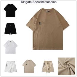 Ess Mens T-Shirt Designer Tees Luxury Brand T Shirts Womens God Short Sleeve Hip Hop Streetwear Tops Shorts Casual Clothing Clothes H9JX
