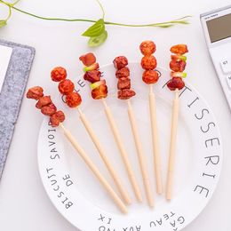 Korean-Style Stationery Skewer Mutton Shashlik Ballpoint Pen Craft Refrigerator Stickers Novelty Pens For Writing