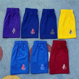 Men's Shorts New Men's Basic Shorts Brand LostLove NYC LL Gym Mesh Shorts Men Fast-drying Trend Short Pants Basketball Training Shorts Beach G230315
