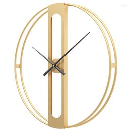 Wall Clocks Modern Metal Clock Silent Gold Large Home Decor Watches Decoration Accessories For Living Room Gift Ideas