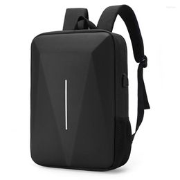 Backpack PC Hard Shell Bag Leisure Commuting Waterproof Lightweight Business Men's Cool Anti-theft Computer