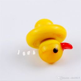 Smoking Pipes Small yellow duck glass utensils Wholesale Glass Bongs, Glass Hookah, Smoke Pipe